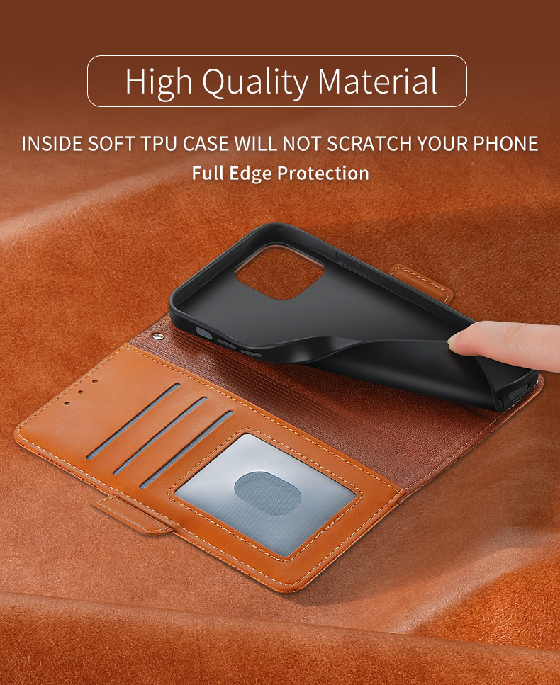 手帳型スマホケース iPhone11/12/13対応カード収納付き立てかけ機能