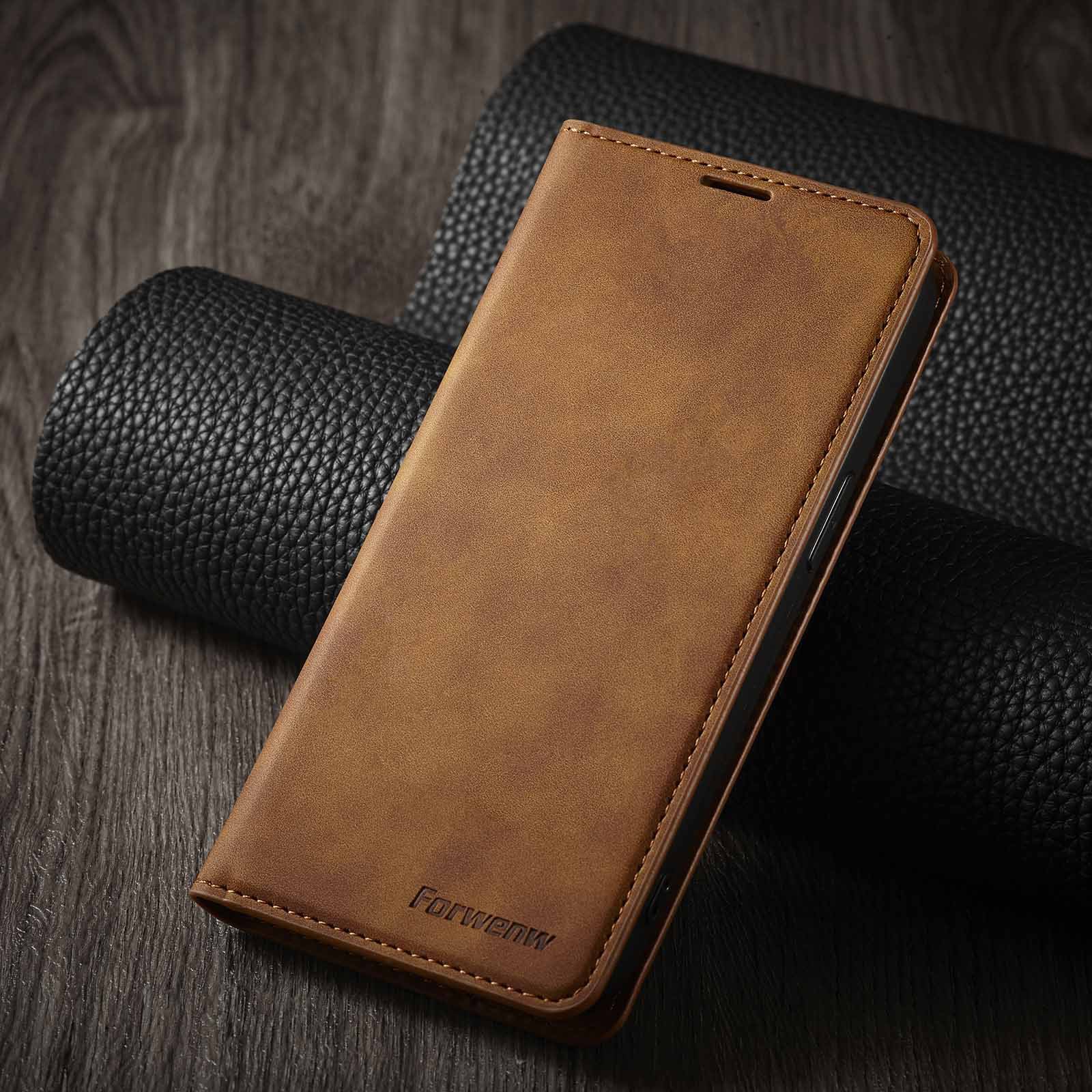 手帳型スマホケース 本革調レザー手帳型アイフォンケース 上質なヴィンテージ風