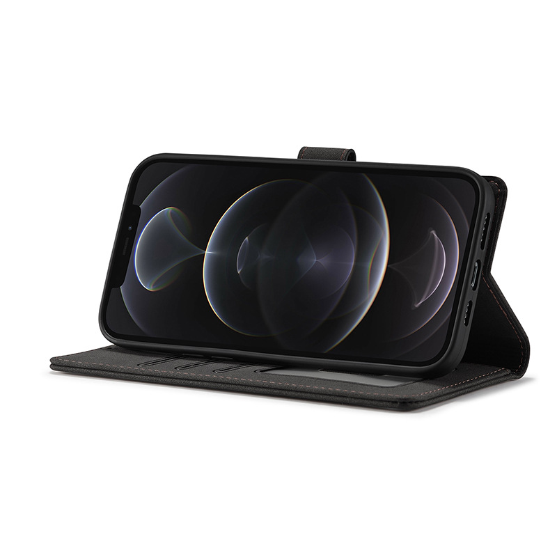 手帳型スマホケース iPhone15カード収納スキミング防止機能付き 