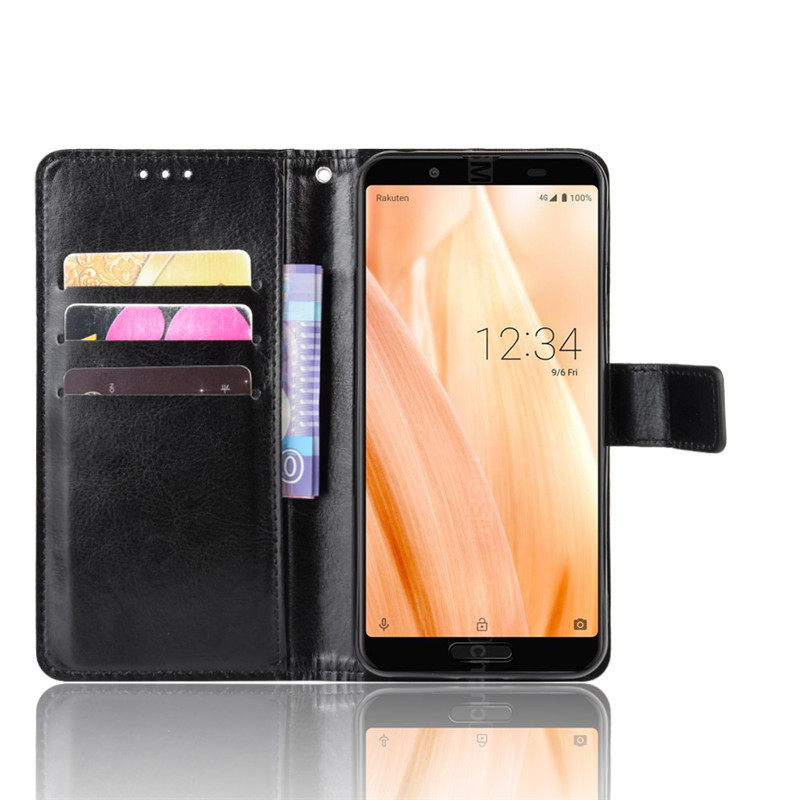 手帳型スマホケース シンプル合皮レザー手帳型多機能収納ケース