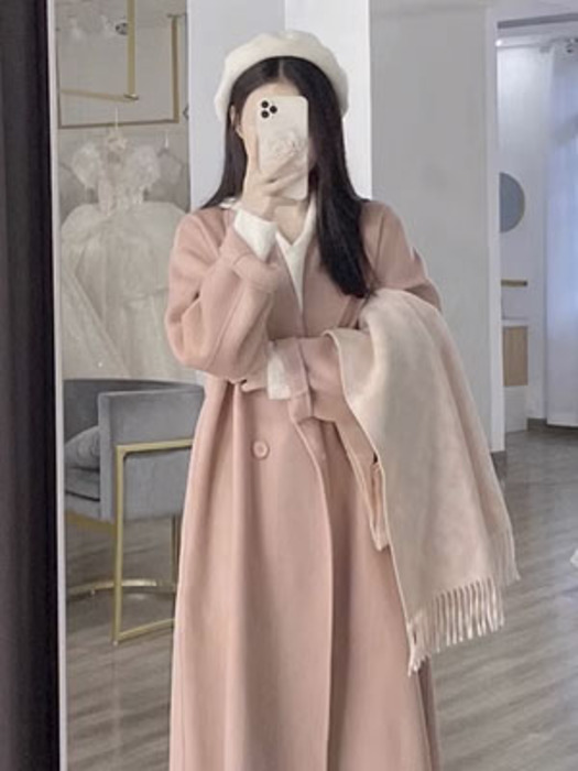 量産型/参戦服/推し活 定番ロングチェスターコート