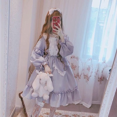 量産型/参戦服/推し活 ロリータアリスワンピース ロリータファッション