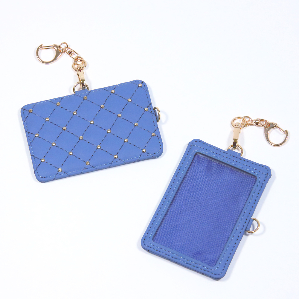 【OZaKKa(オザッカ)】推し活２ＷＡＹフォトカードホルダー（キルティング／ブルー） 量産型/参戦服/推し活