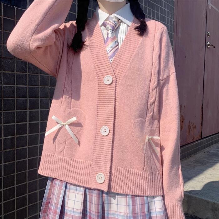 量産型/参戦服/推し活 アウター　制服風カーディガン