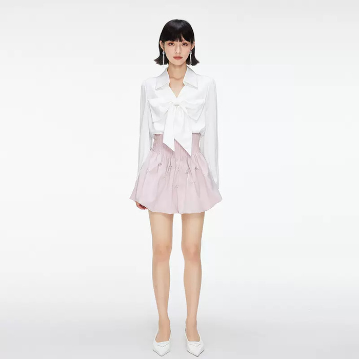 量産型/参戦服/推し活 ビッグリボンが超オシャレ！デザインファッションセットアップ