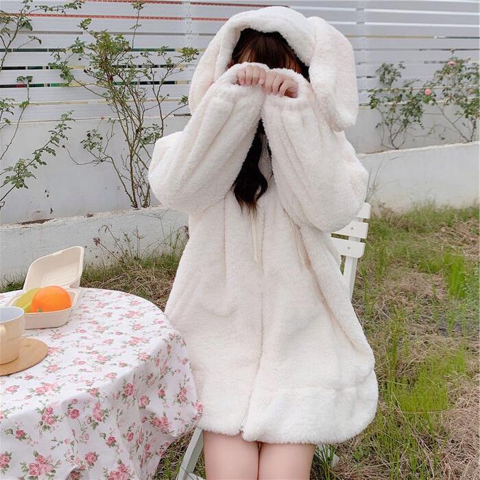 量産型/参戦服/推し活 ロングラビットイヤーコート