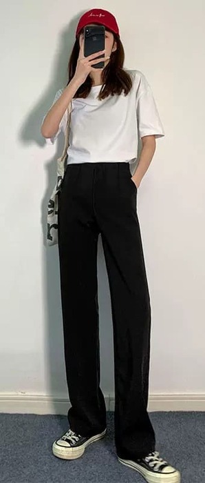 量産型/参戦服/推し活 自分らしく着こなせる！ワイドパンツ　ズボン