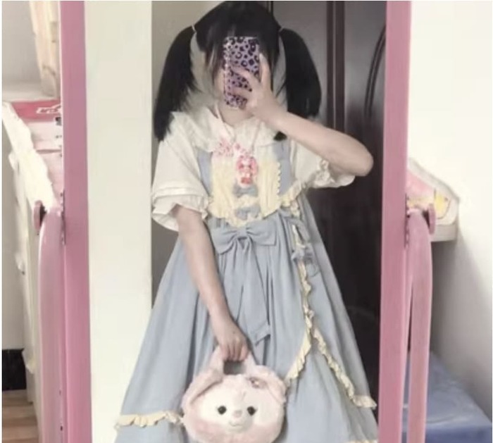 量産型/参戦服/推し活 ふわふわキュートな！あどけなさを感じるセットアップ