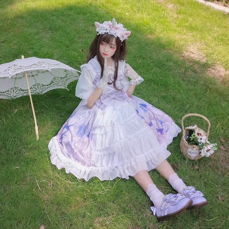 量産型/参戦服/推し活 ジャパニーズプリンセスドレス ロリータファッション