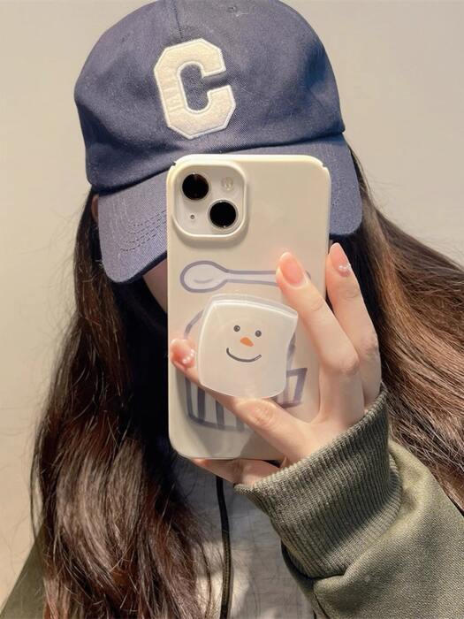 量産型/参戦服/推し活 韓国っぽデザインが可愛い！ティータイムデザインスマホケース
