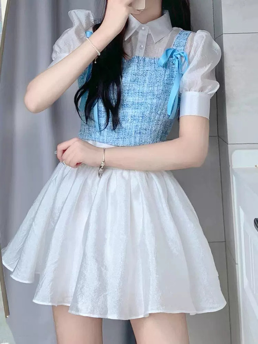 量産型/参戦服/推し活 アイドルみたい！女子のための甘辛スリーピースセットアップ