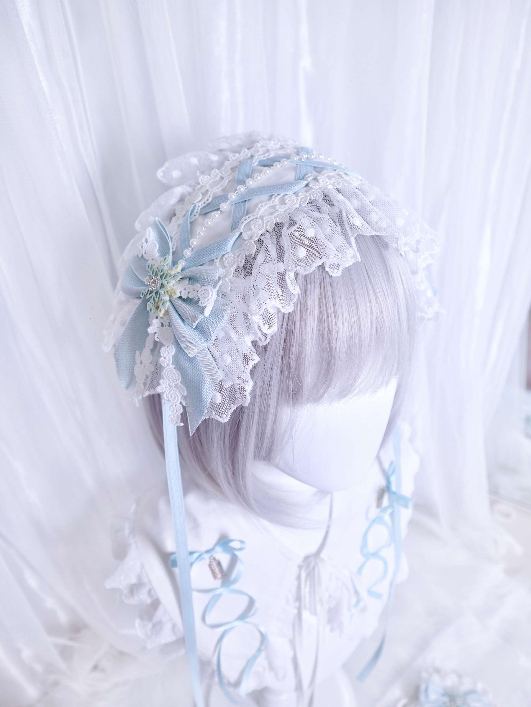 量産型/参戦服/推し活 パステルフリル ロリータクラシックリボン
