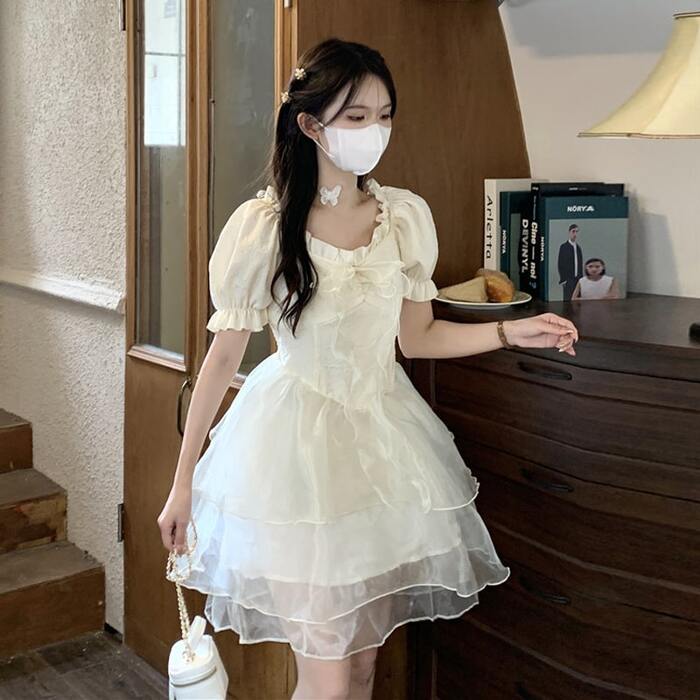 量産型/参戦服/推し活 チュールスカートワンピース