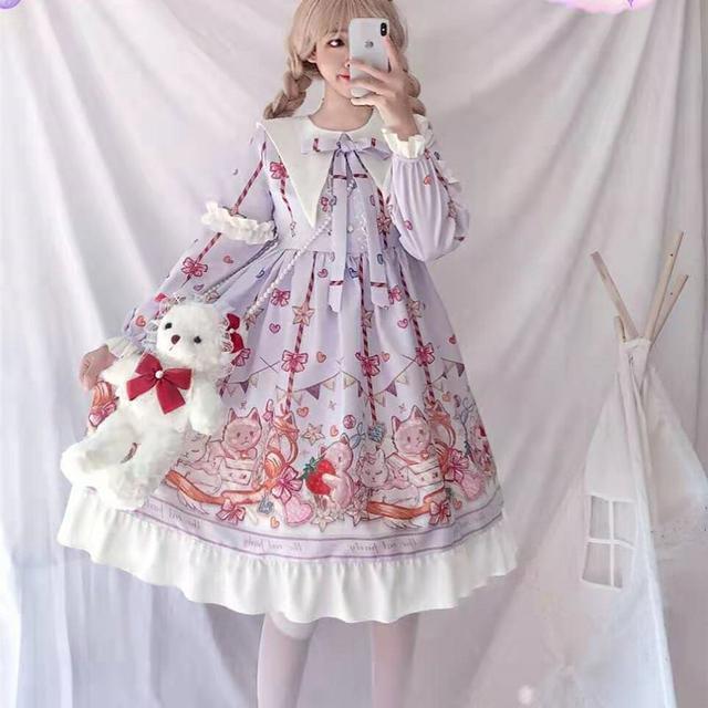 量産型/参戦服/推し活 オリジナル和テイストロリータスカート ロリータファッション