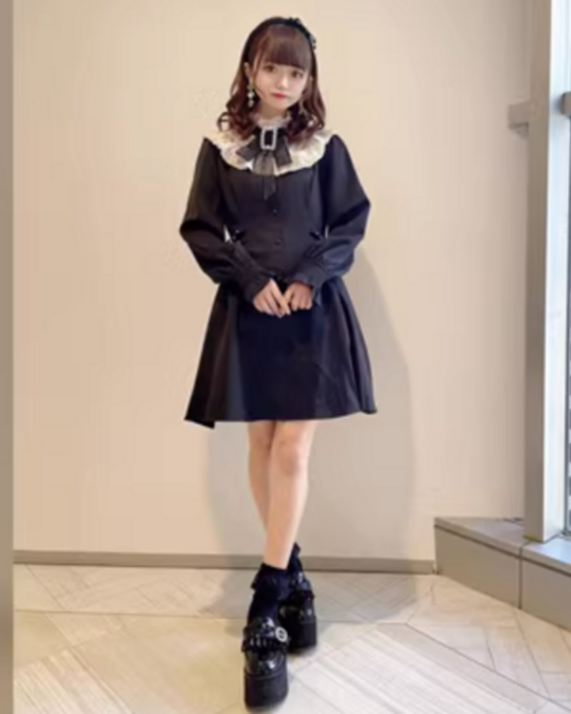 量産型/参戦服/推し活 お嬢様風!フェミニンな上品ワンピース