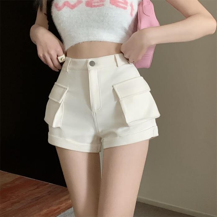 量産型/参戦服/推し活 ズボン　ハイウエストストレートワイドレッグパンツ