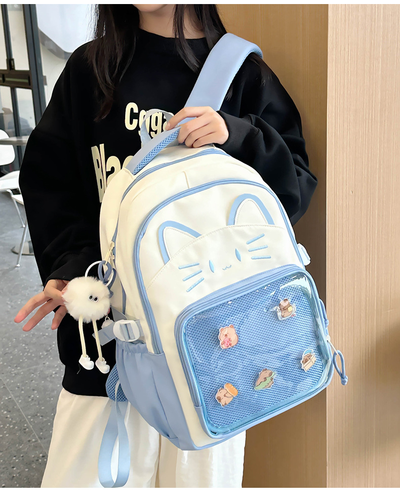 推し活グッズ ねこさん顔の推し活リュック