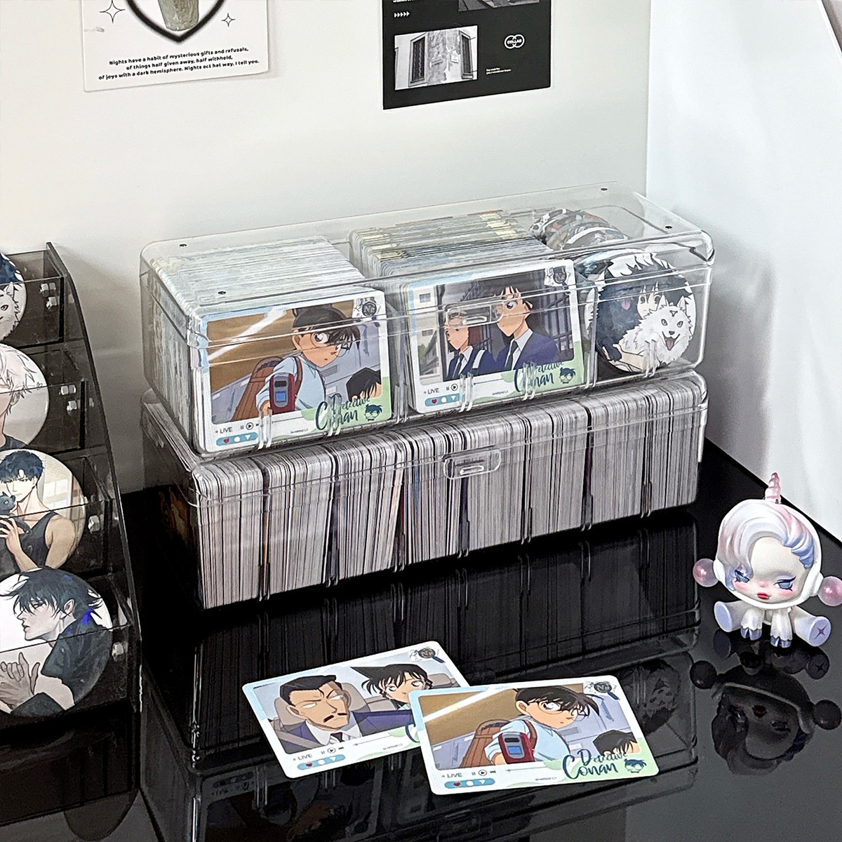 推し活グッズ 積み重ね可能な透明プロマイドケース
