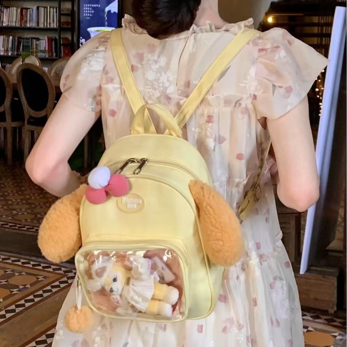 推し活グッズ おともぬいぐるみ透明ポケットリュック