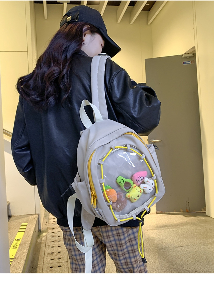 推し活グッズ 推し活 透明ポケットぬいぐるみリュック