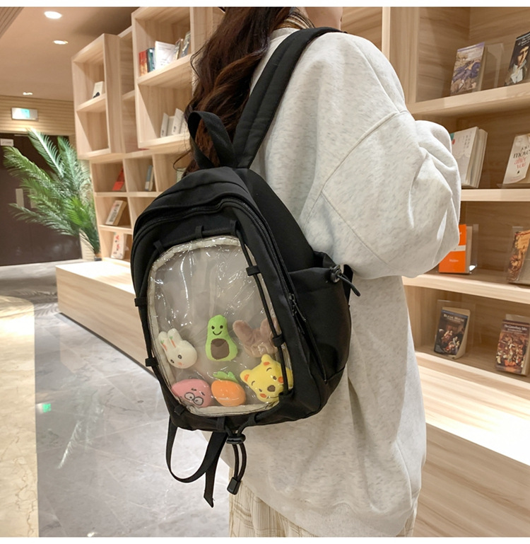 推し活グッズ 推し活 透明ポケットぬいぐるみリュック