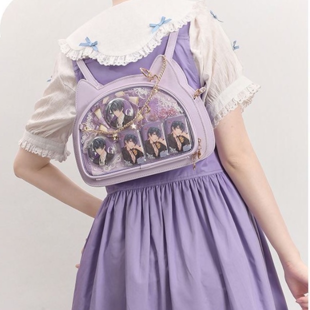 推し活グッズ キラキラ星うさ耳リュック