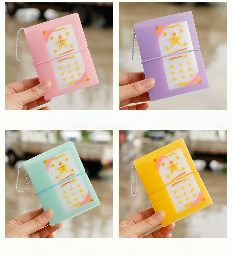 推し活グッズ 星空ボトル柄ミニ手帳型キーホルダー