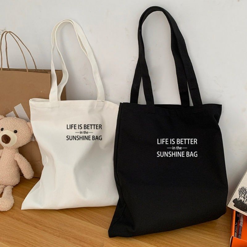 推し活グッズ メッセージプリントキャンバストートバッグ