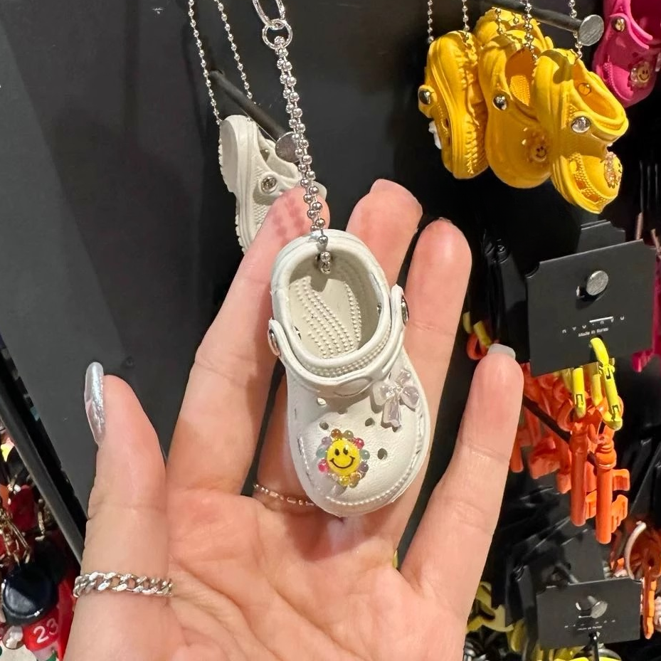 推し活グッズ にこにこサンダル ミニチュアキーホルダー