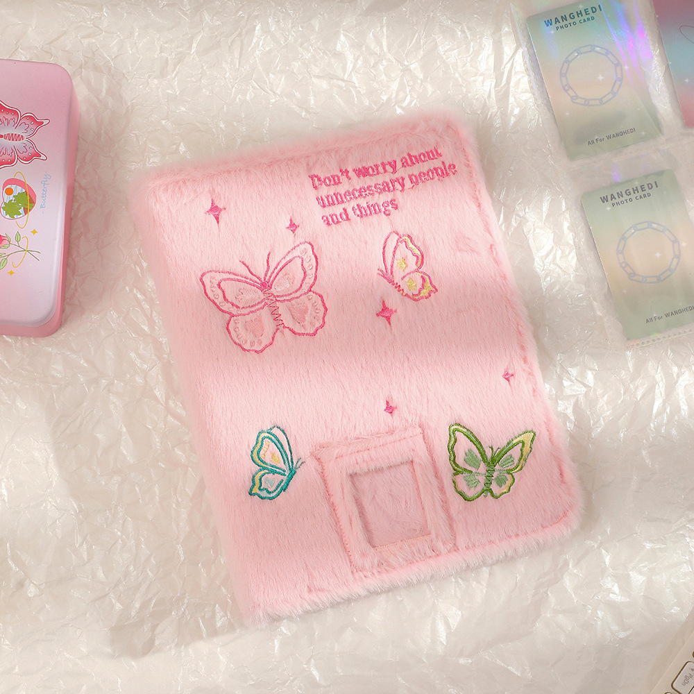推し活グッズ ふわふわ蝶々 プロマイドケース