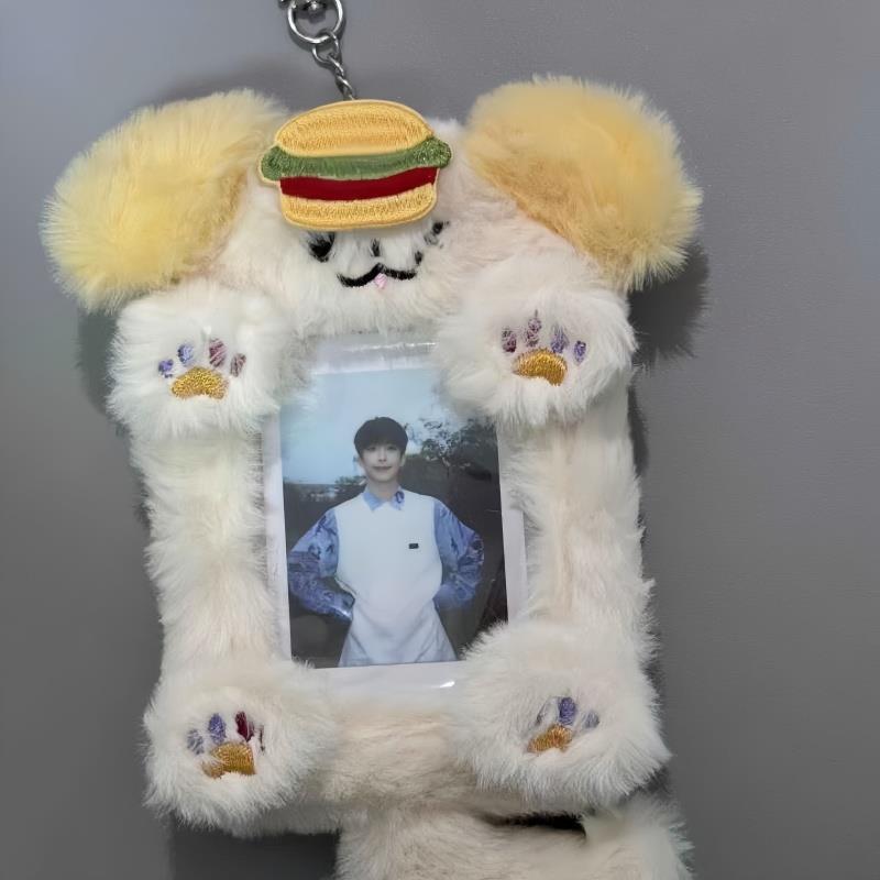 推し活グッズ もふもふ子犬のプロマイドケース