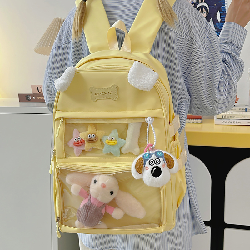 推し活グッズ ぬいぐるみ見せる推し活透明窓付きリュック