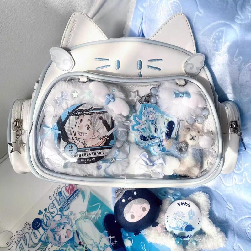 推し活グッズ お供の天使猫 ぷくぷくショルダーバッグ