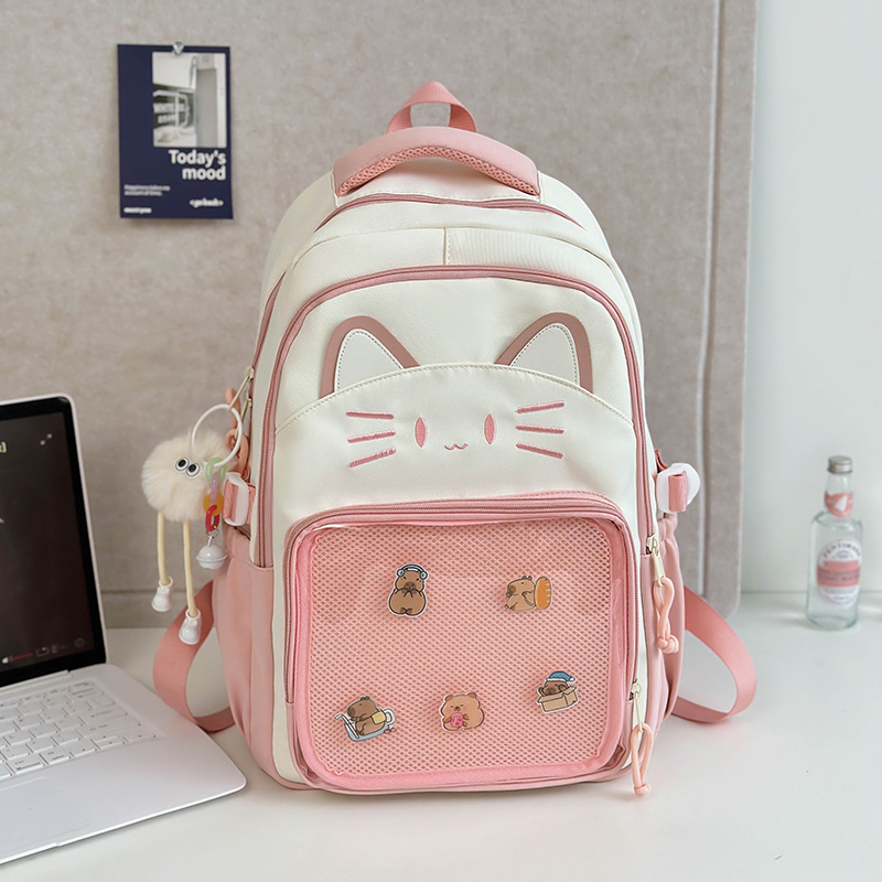 推し活グッズ ねこさん顔の推し活リュック