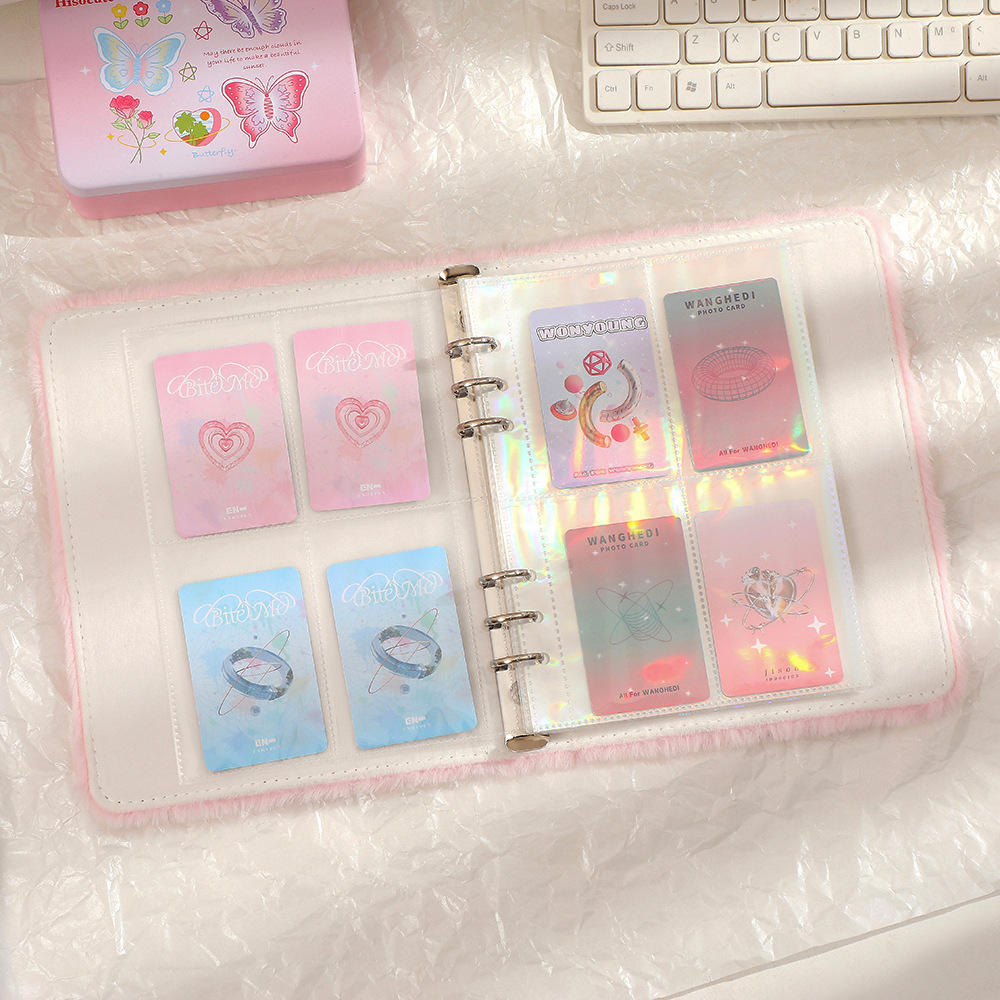 推し活グッズ ふわふわ蝶々 プロマイドケース