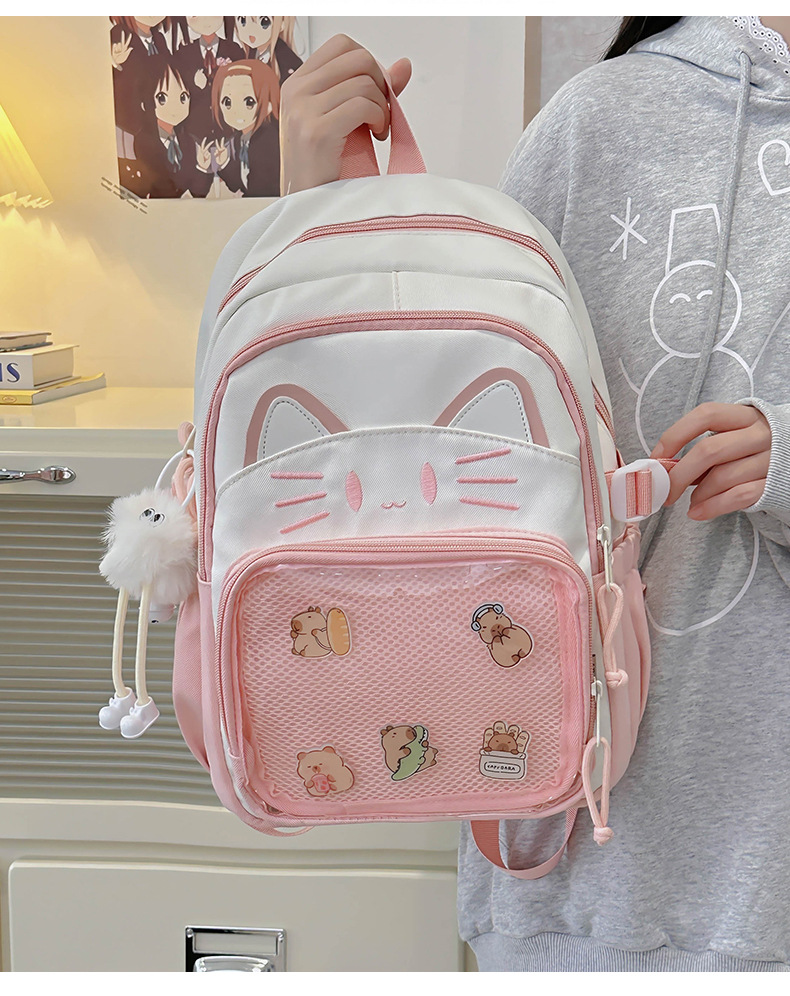 推し活グッズ ねこさん顔の推し活リュック