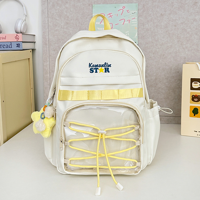 推し活グッズ キラキラ透明ポケットリュック