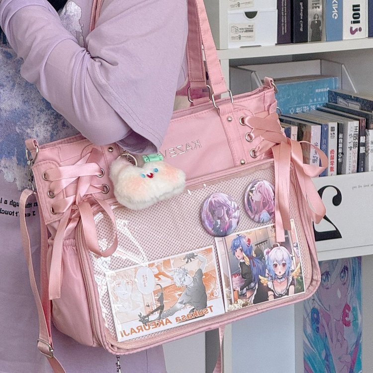 推し活グッズ 思い出コレクション飾りポケット付きバッグ