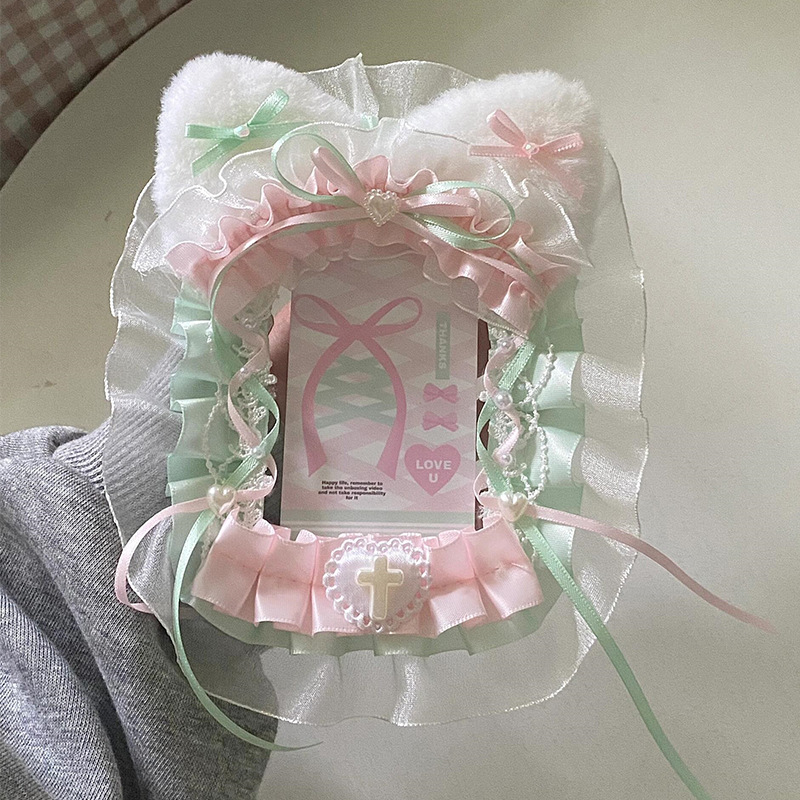 推し活グッズ ふんわりフリルレースケース