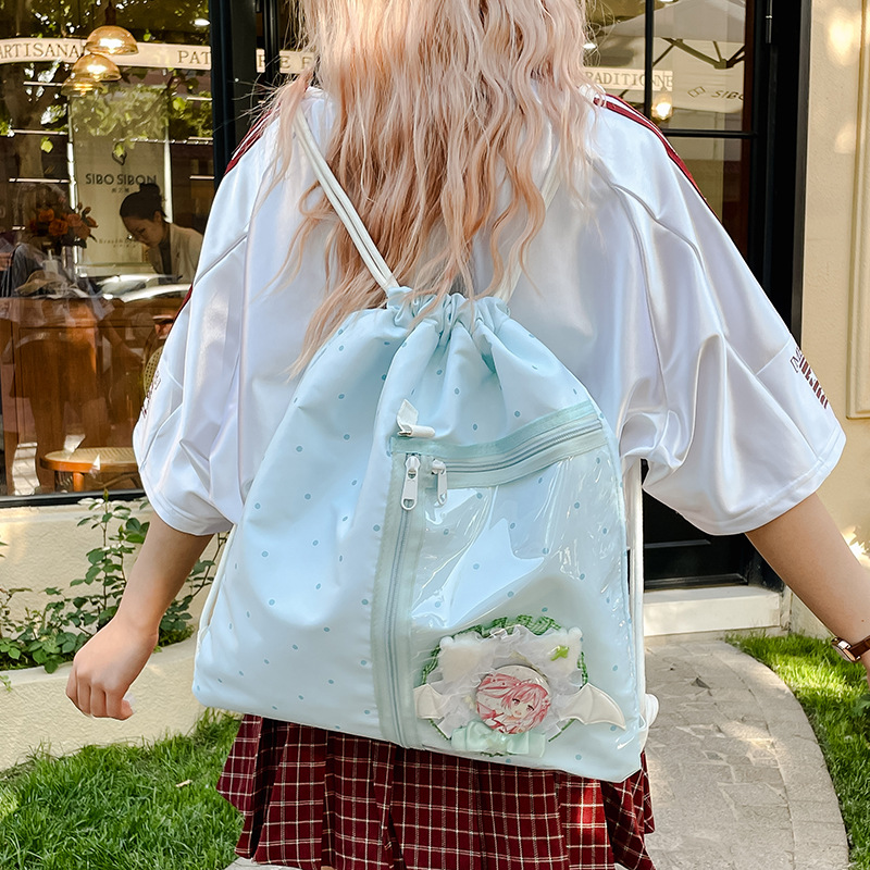 推し活グッズ 推し収納巾着リュック