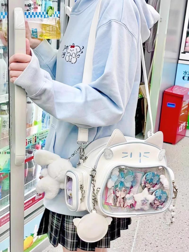 推し活グッズ お供の天使猫 ぷくぷくショルダーバッグ