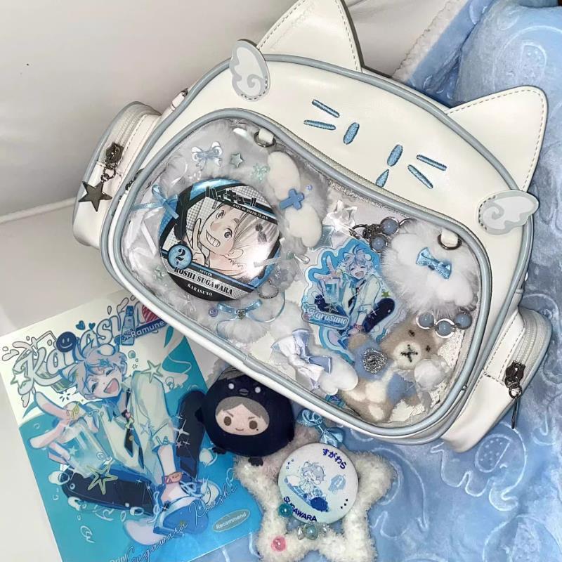 推し活グッズ お供の天使猫 ぷくぷくショルダーバッグ