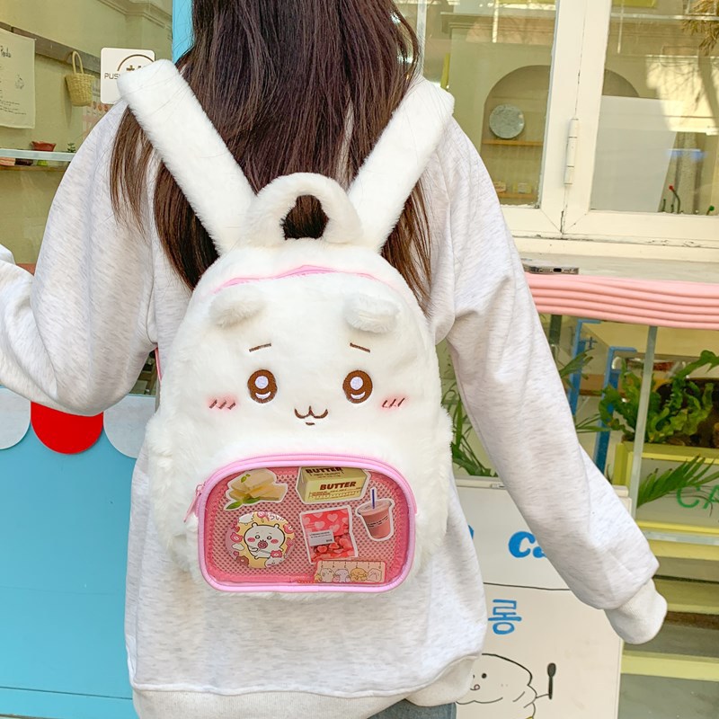 推し活グッズ ふわもこうさぎ推し活リュック