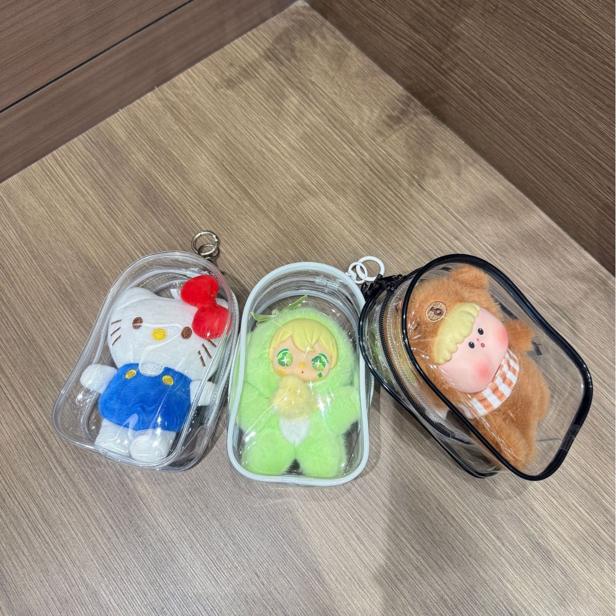 推し活グッズ 透明ケース入りぬいぐるみキーホルダー