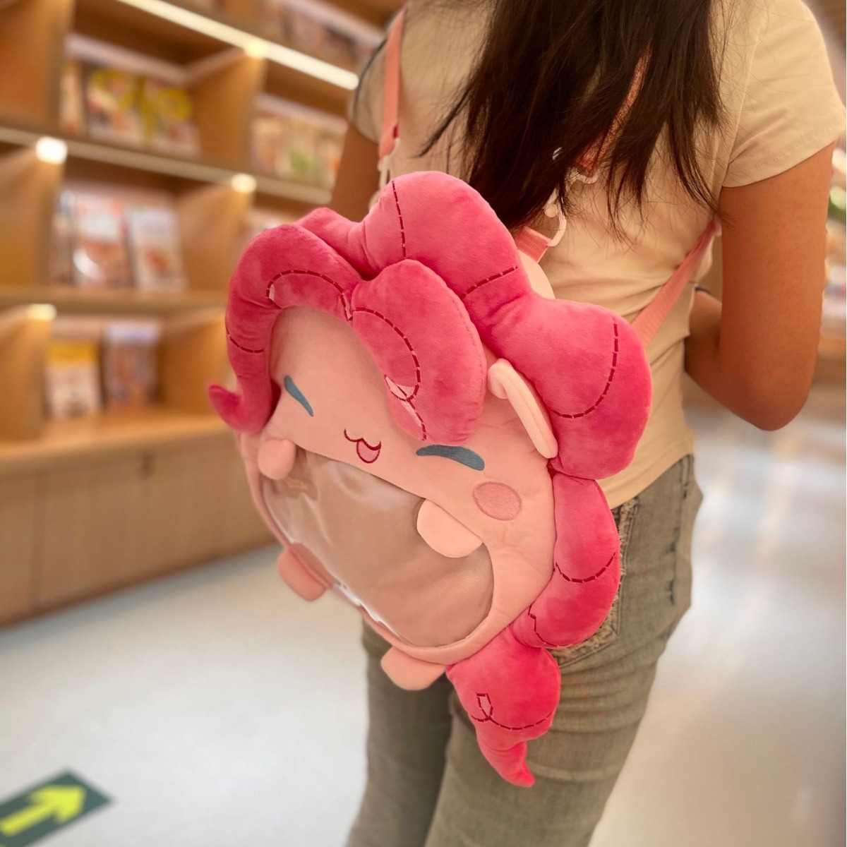推し活グッズ もちもちほっぺ うさぎ ぬいぐるみリュック