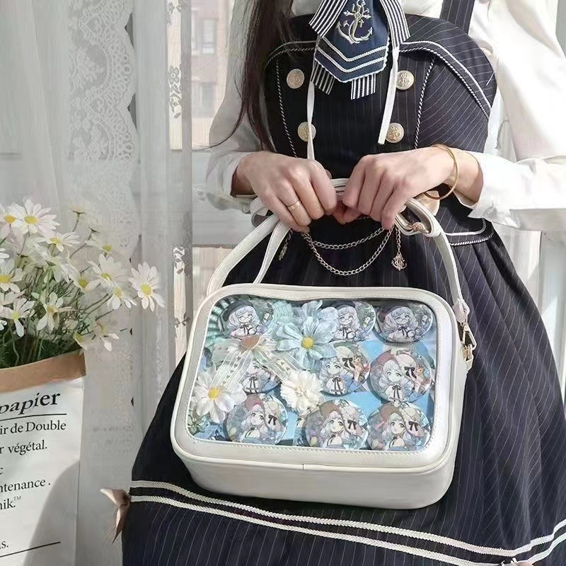 推し活グッズ クリアポケット付き推し活ショルダー