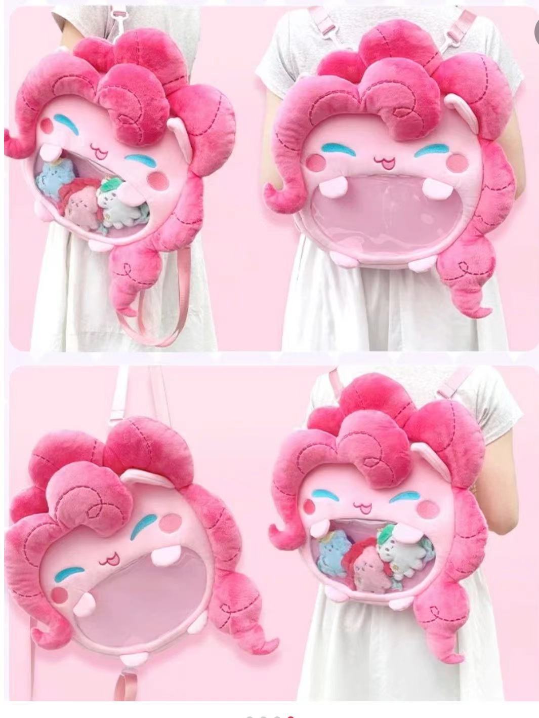 推し活グッズ もちもちほっぺ うさぎ ぬいぐるみリュック