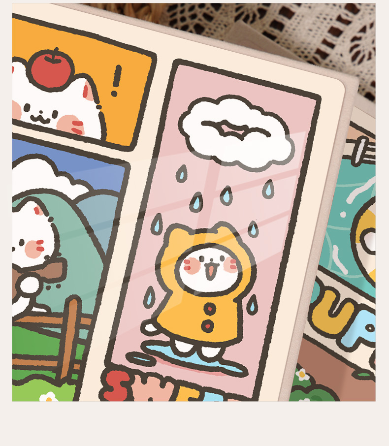 推し活グッズ 四コマ漫画風ねこちゃんプロマイドケース