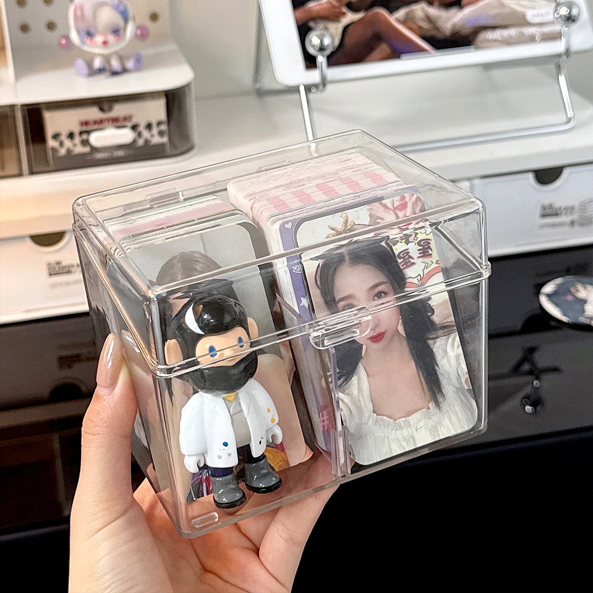 推し活グッズ 積み重ね可能な透明プロマイドケース