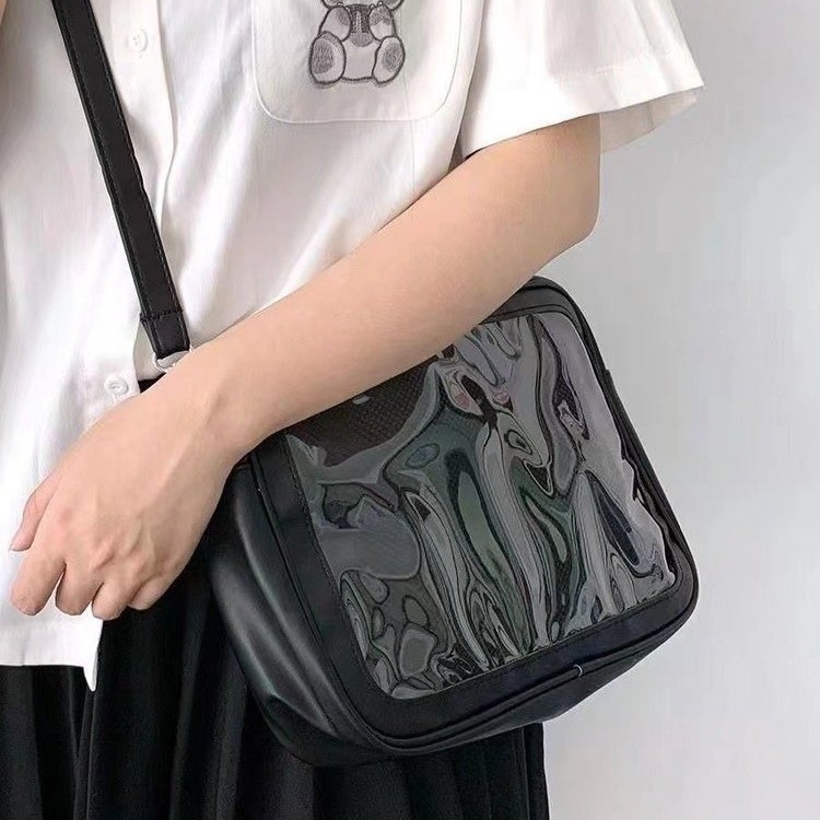 推し活グッズ クリアポケット付き推し活ショルダー